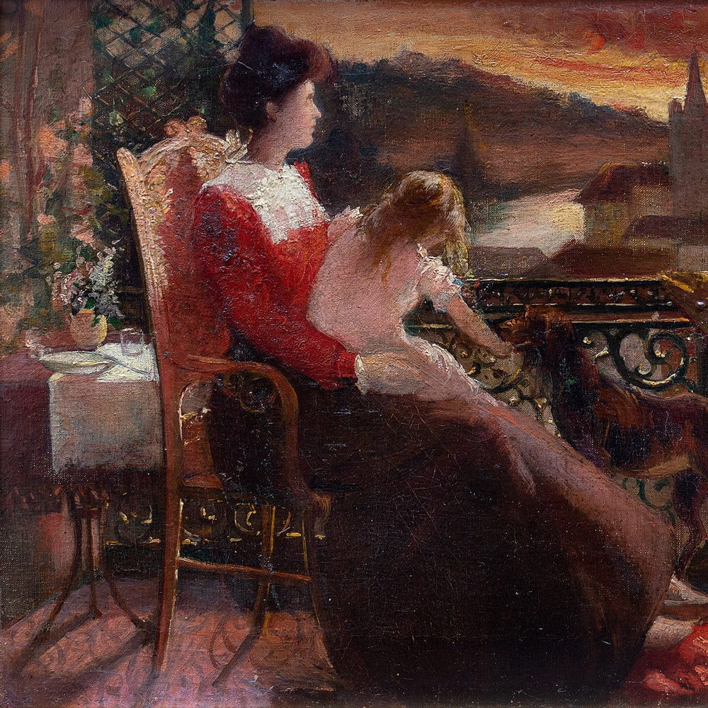 Stéphane Leroy, A Family At Sunset