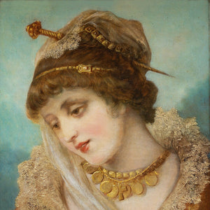 Franz Russ The Elder, Portrait Of A Woman In Period Costume