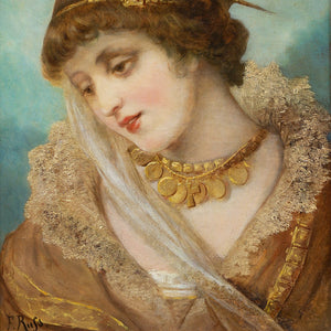 Franz Russ The Elder, Portrait Of A Woman In Period Costume