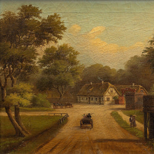 Provincial 19th-Century Landscape Painting, Dyrehaven, Denmark