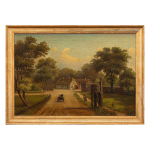 Provincial 19th-Century Landscape Painting, Dyrehaven, Denmark