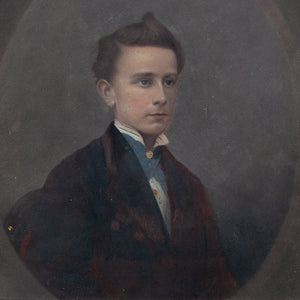19th-Century Portrait Of Alfred Little Couch RN