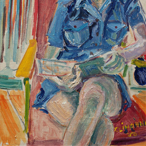Sten Lindahl, Portrait Of A Woman Reading