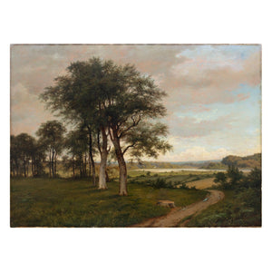 Axel Schovelin, Danish Landscape With Lake