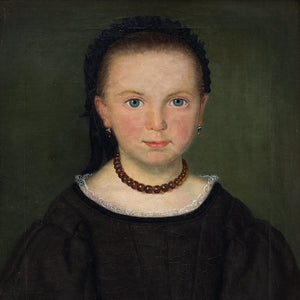 19th-Century Portrait Of A Girl With A Flower