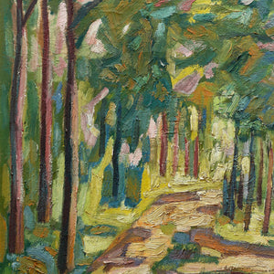 Expressive Landscape With Forest Track