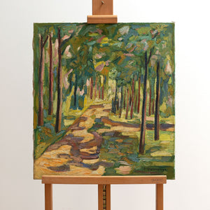 Expressive Landscape With Forest Track