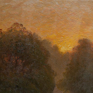 Anders Wahlgren, Evening Landscape With Sunset