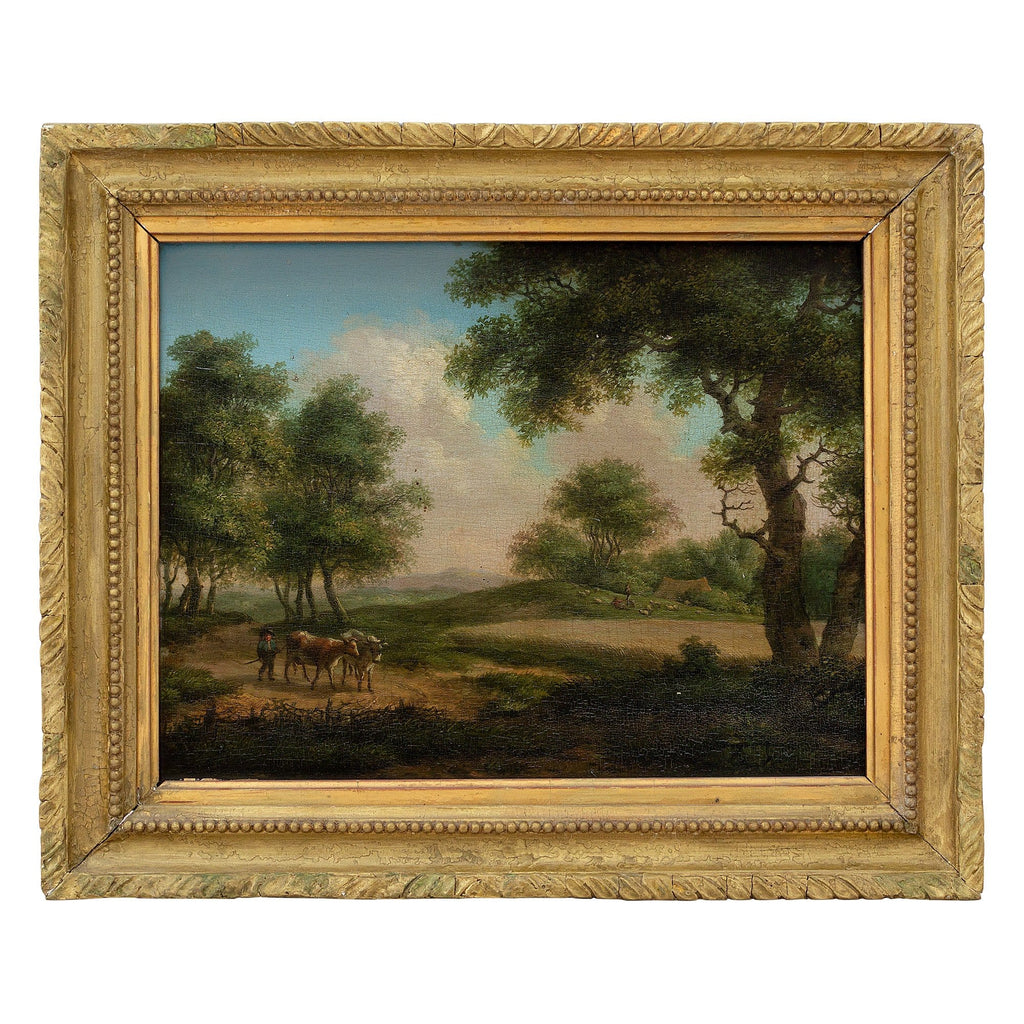 19th-Century Rural Landscape With Cattle