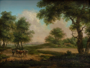 19th-Century Rural Landscape With Cattle