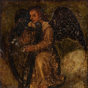 17th-Century Spanish School Angel With Harp