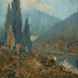 William J Solby, Mountain Landscape With Lake