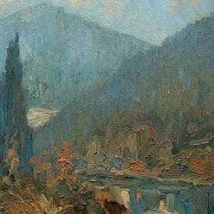 William J Solby, Mountain Landscape With Lake