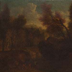 18th-Century French School, Dark Arcadian Landscape