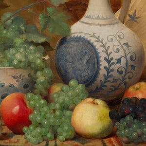Auguste Braekevelt, Still Life With Fruit, Bowl & Jug