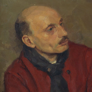 Belgian School, Portrait Of A Man In A Red Jacket