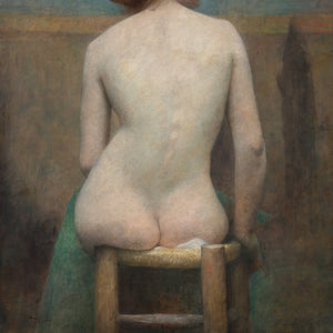 Early 20th-Century Danish School, Seated Female Nude