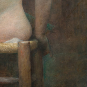 Early 20th-Century Danish School, Seated Female Nude