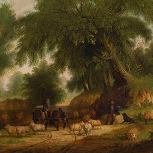 Circle Of Alfred George Stannard, Rural Scene With Shepherds
