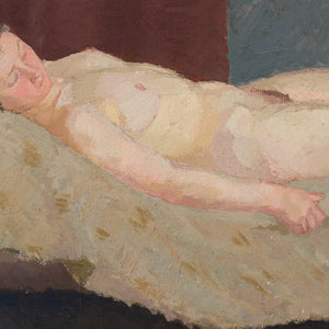 Mid-20th-Century Swedish School, Portrait Of A Nude