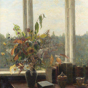 Just Mathias Wilde, A Bouquet Of Wild Flowers By A Window