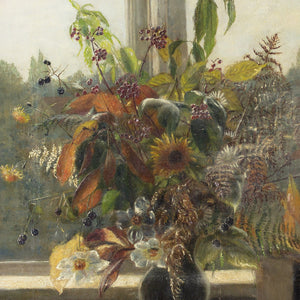 Just Mathias Wilde, A Bouquet Of Wild Flowers By A Window
