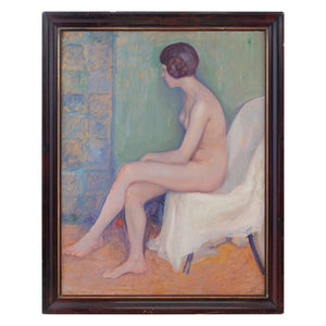 Emil Danielsson, Portrait Of A Seated Nude In Profile