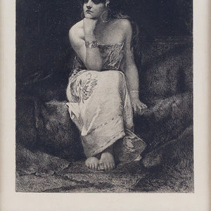 Leopold Flameng, Queen Herodiade Etching