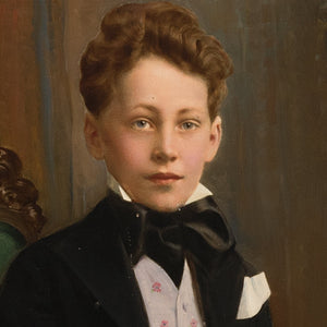 Early 20th-Century German School Portrait Of A Boy