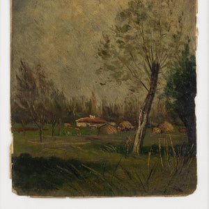 Paul Désiré Trouillebert, Landscape Study With Birch Trees