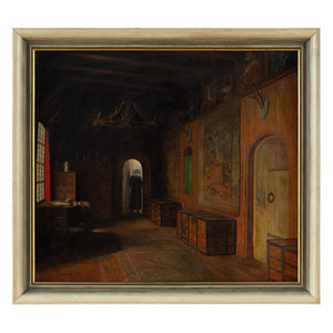 Christian Tilemann-Petersen, Interior Scene With Woman