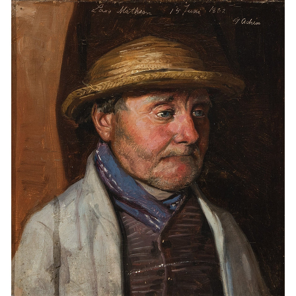 Georg Achen, Portrait Of Lars Mathson A Publican – Brave Fine Art