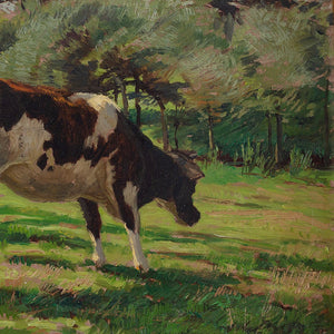 Arthur Wansleben, Study Of A Grazing Cow