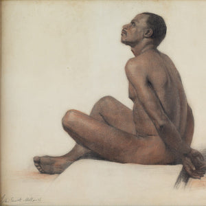 Edward Sharpe, Portrait Of A Seated Male Nude
