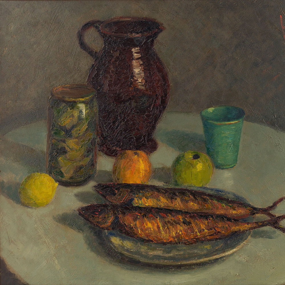 Frans Mars, Still Life With Mackerel