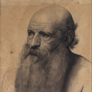 19th-Century Danish School, Portrait Study Of A Bearded Man