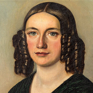 19th-Century Austrian School, Portrait Of A Lady Holding A Letter