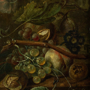 18th-Century Flemish Still Life With Fruit, Flowers & Foliage