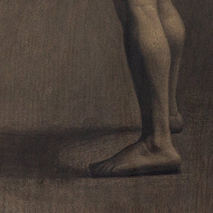 19th-Century Danish School, Portrait Of A Standing Male Nude