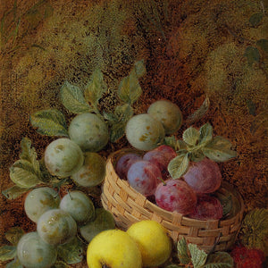 George Clare, Still Life With Apples & Plums
