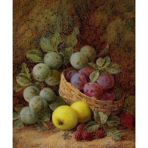 George Clare, Still Life With Apples & Plums