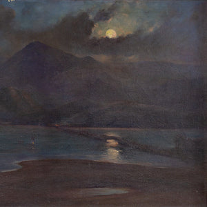 Eric Ekengren, Moonlight Landscape With Sailboats