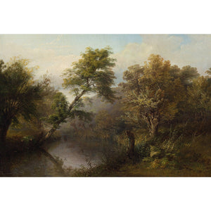 Thomas Baker, Scene On The River Leam A Mile Or So Above Leamington