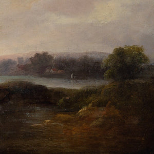 19th-Century Idealised Landscape With Lake