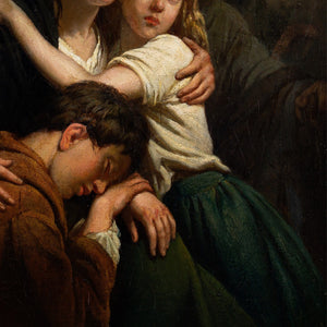 Ary Scheffer, Mother & Children In A Church Interior