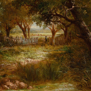 Joseph Thors, Rural Landscape With Riverbank