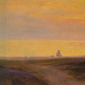German School, Coastal Landscape With Beach & Sunset