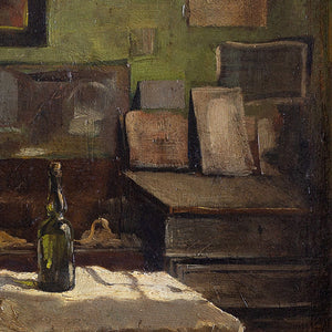 Reinhold Werner, Room Interior With Wine Bottle