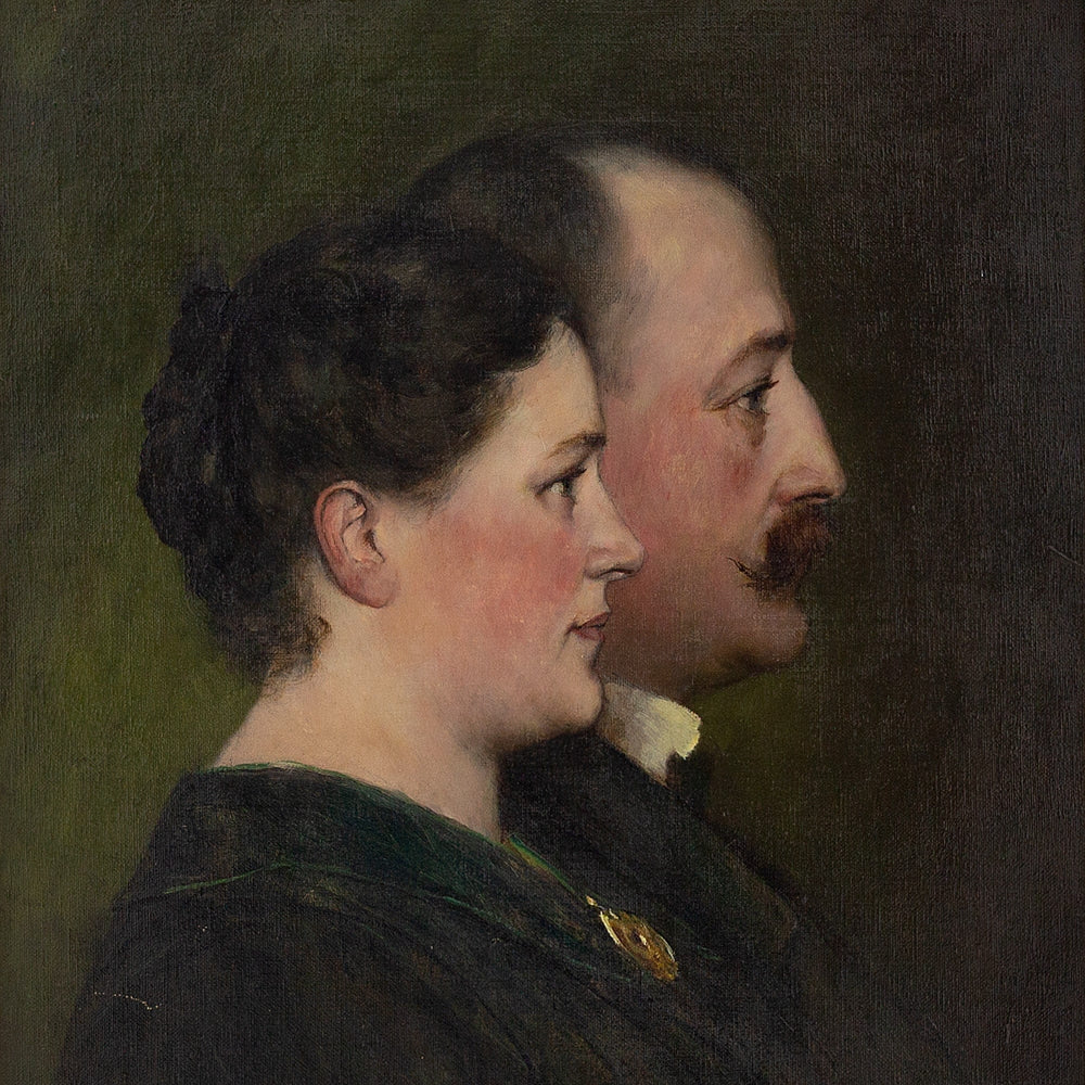 Ferdinand Leeke, Portrait Of A Married Couple