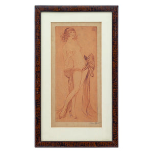 Vala Moro, Art Deco Etching Of A Dancer